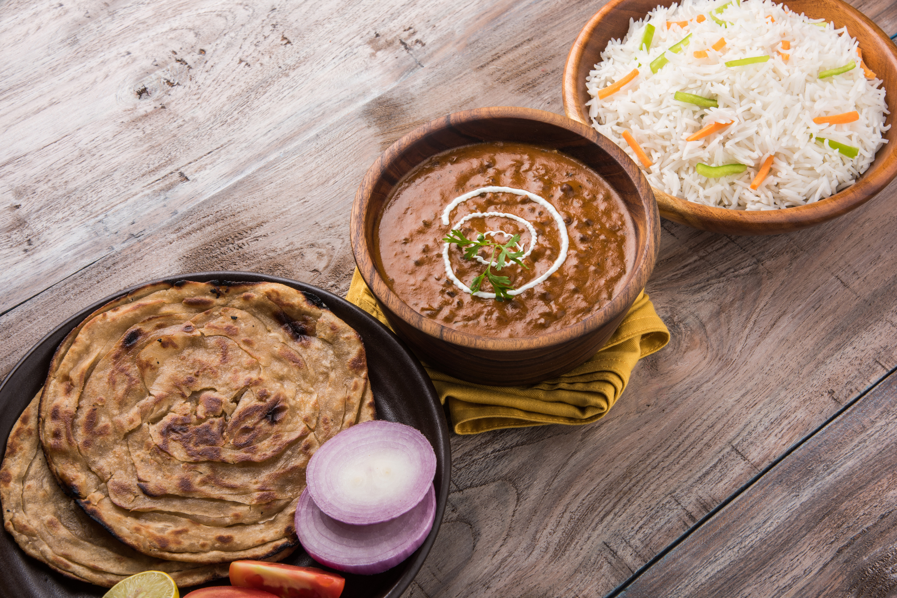 Dal Makhani or Daal Makhani, indian lunch/dinner menu